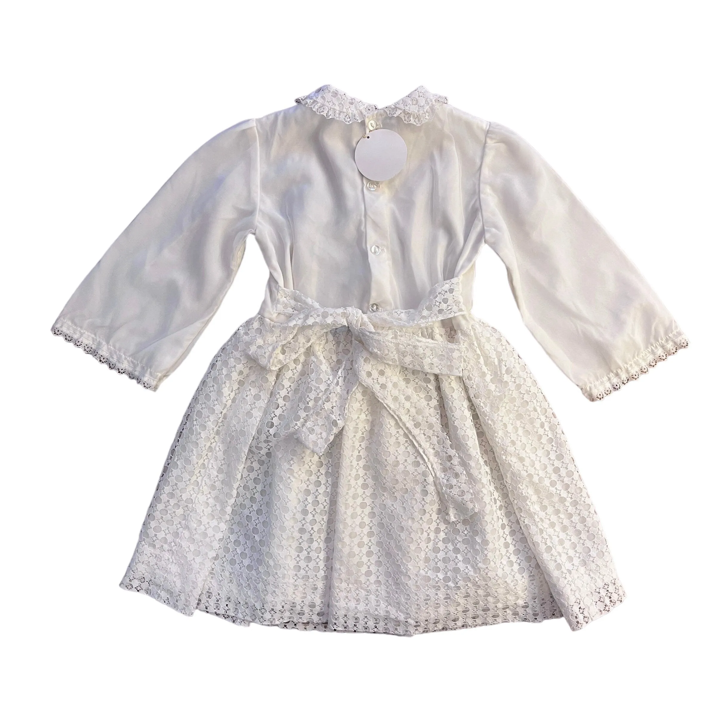 1960's White Lace  Dress / 4-5Y