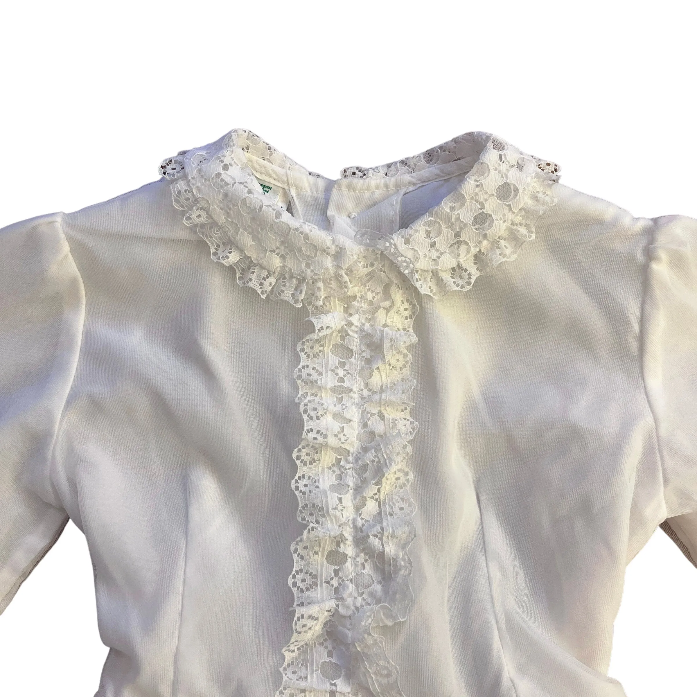 1960's White Lace  Dress / 4-5Y