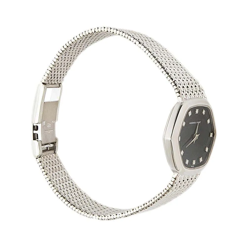 Luxury Audemars Piguet Womens Dress Watch - Elegant 18K White Gold Timepiece