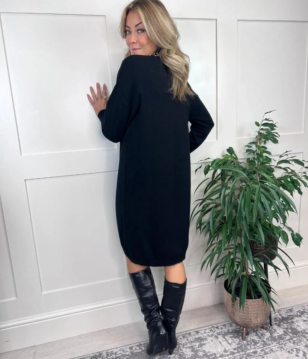 Black Knitted Dress