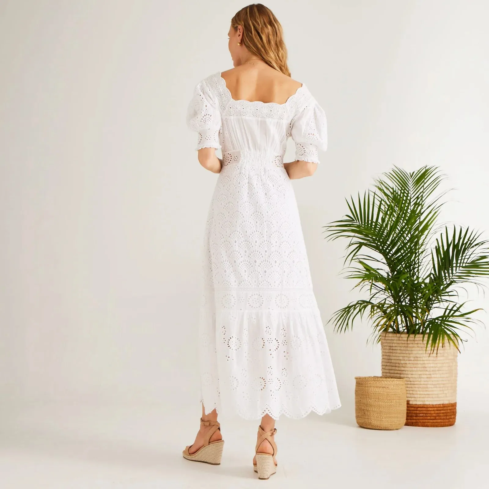 Calypso Cosima Dress - White