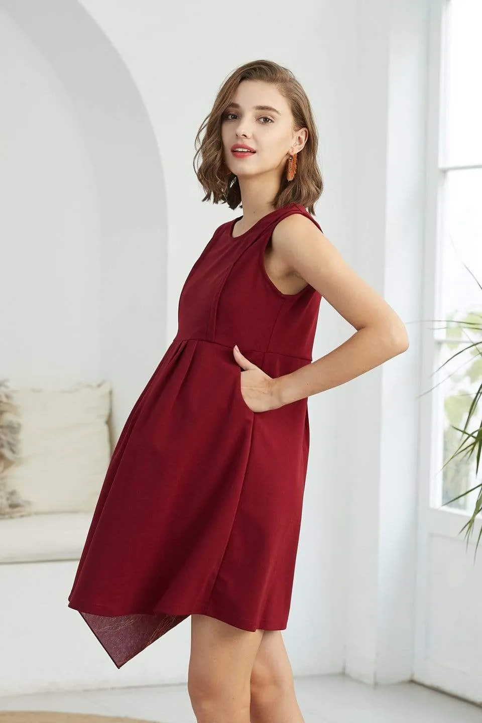 Colleen Sleeveless Dress Ruby Nursing Dress