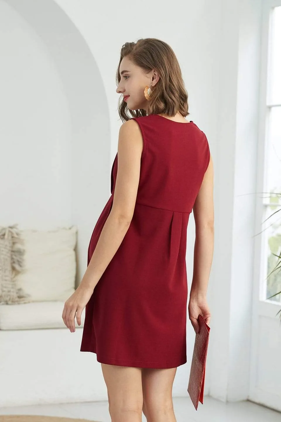 Colleen Sleeveless Dress Ruby Nursing Dress