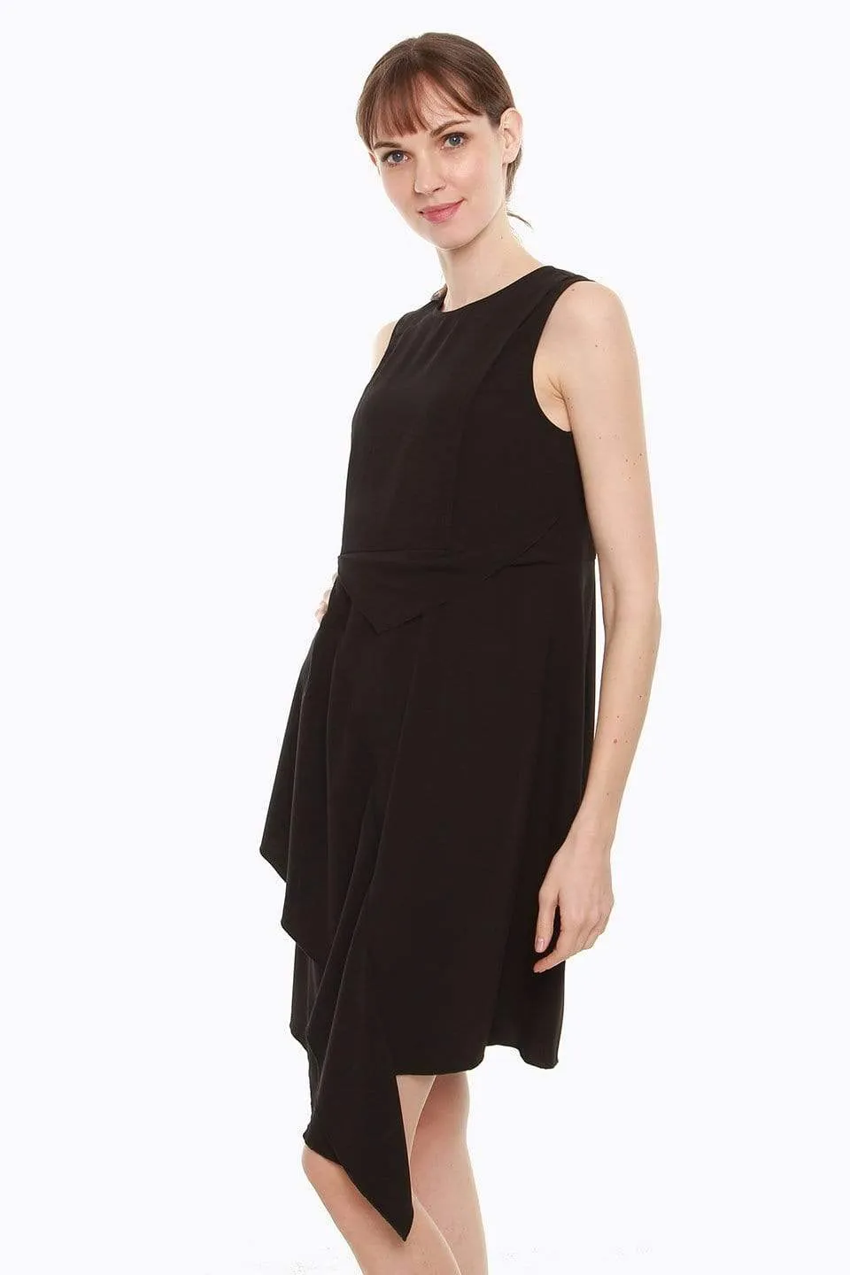 Corliss Nursing Dress Black