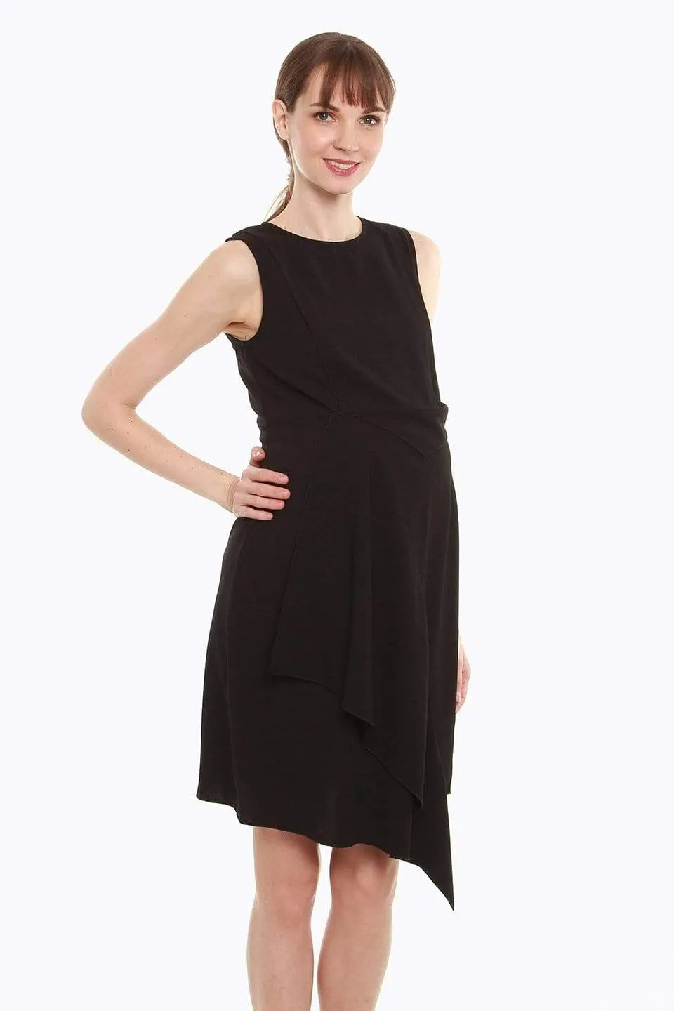 Corliss Nursing Dress Black