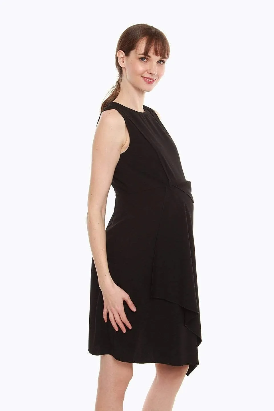 Corliss Nursing Dress Black