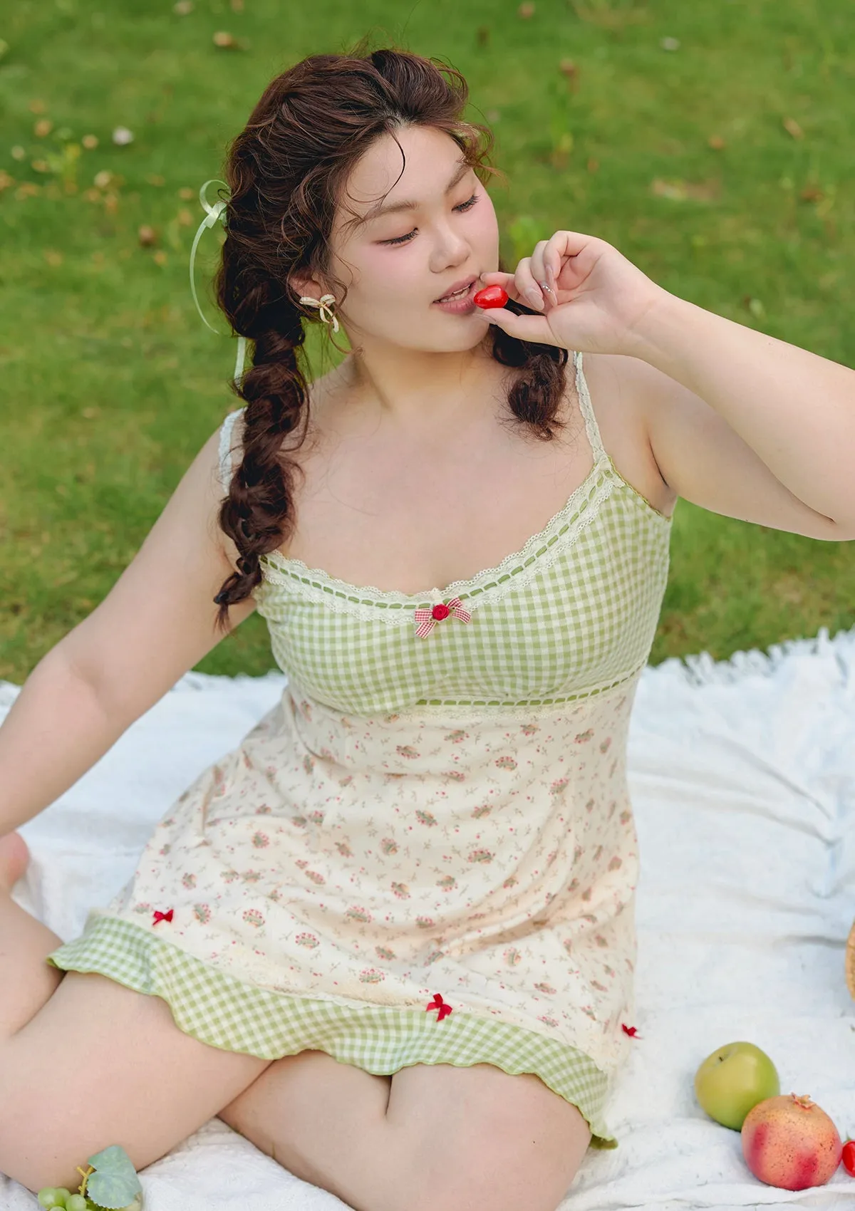 Curve & Plus Matcha Red Bean Dress