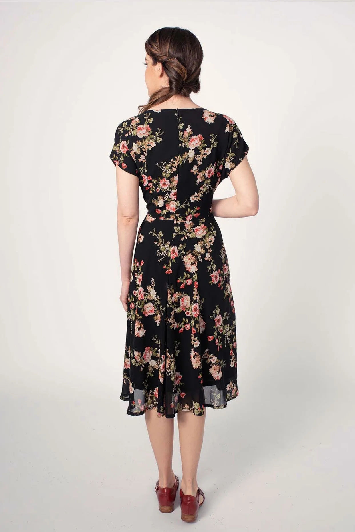 Dakota Black Floral Dress