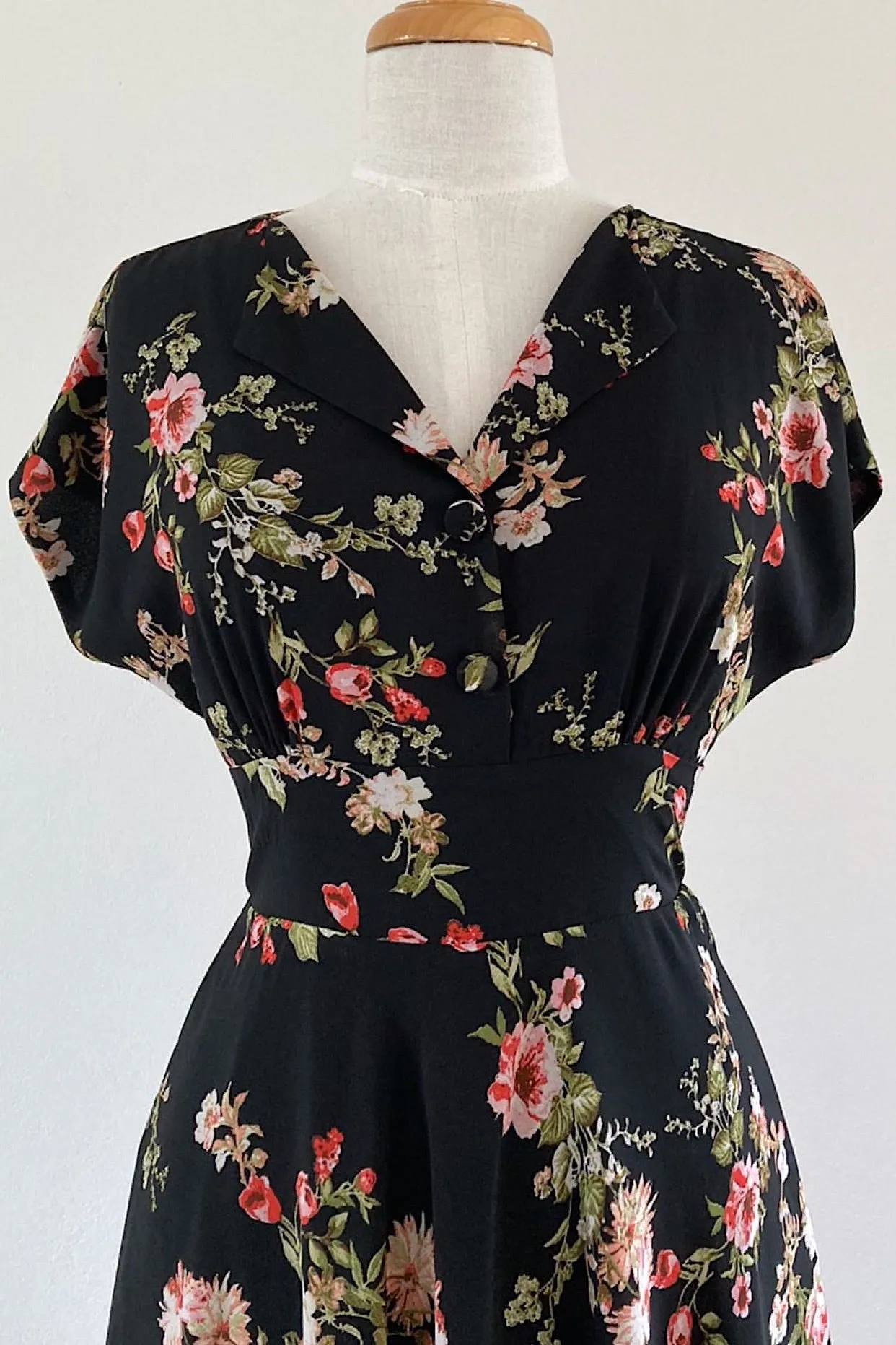 Dakota Black Floral Dress