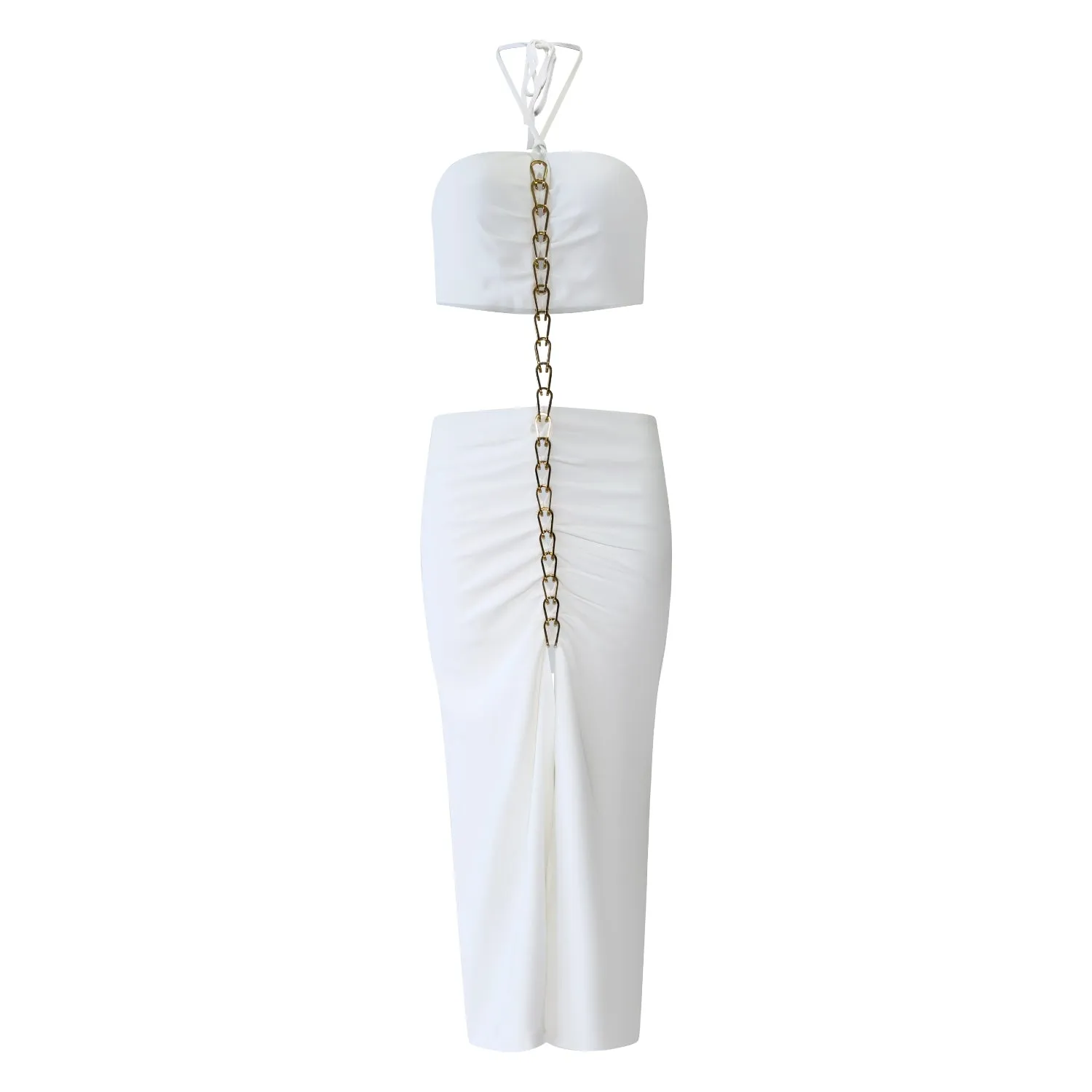 Delmar White Cut Out Dress