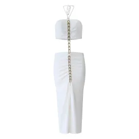 Delmar White Cut Out Dress