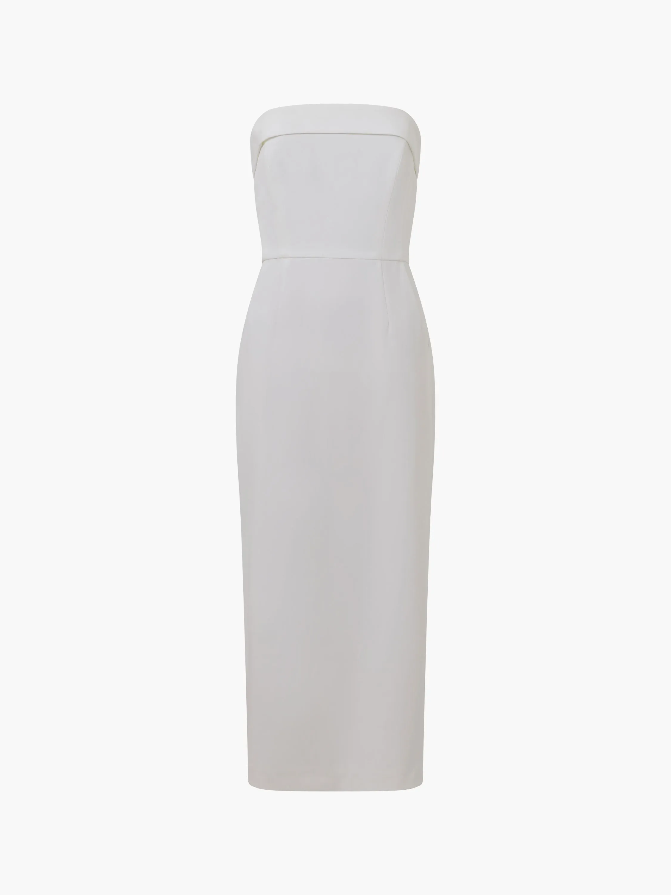 Echo Crepe Strapless Midi Dress