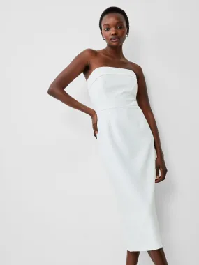 Echo Crepe Strapless Midi Dress