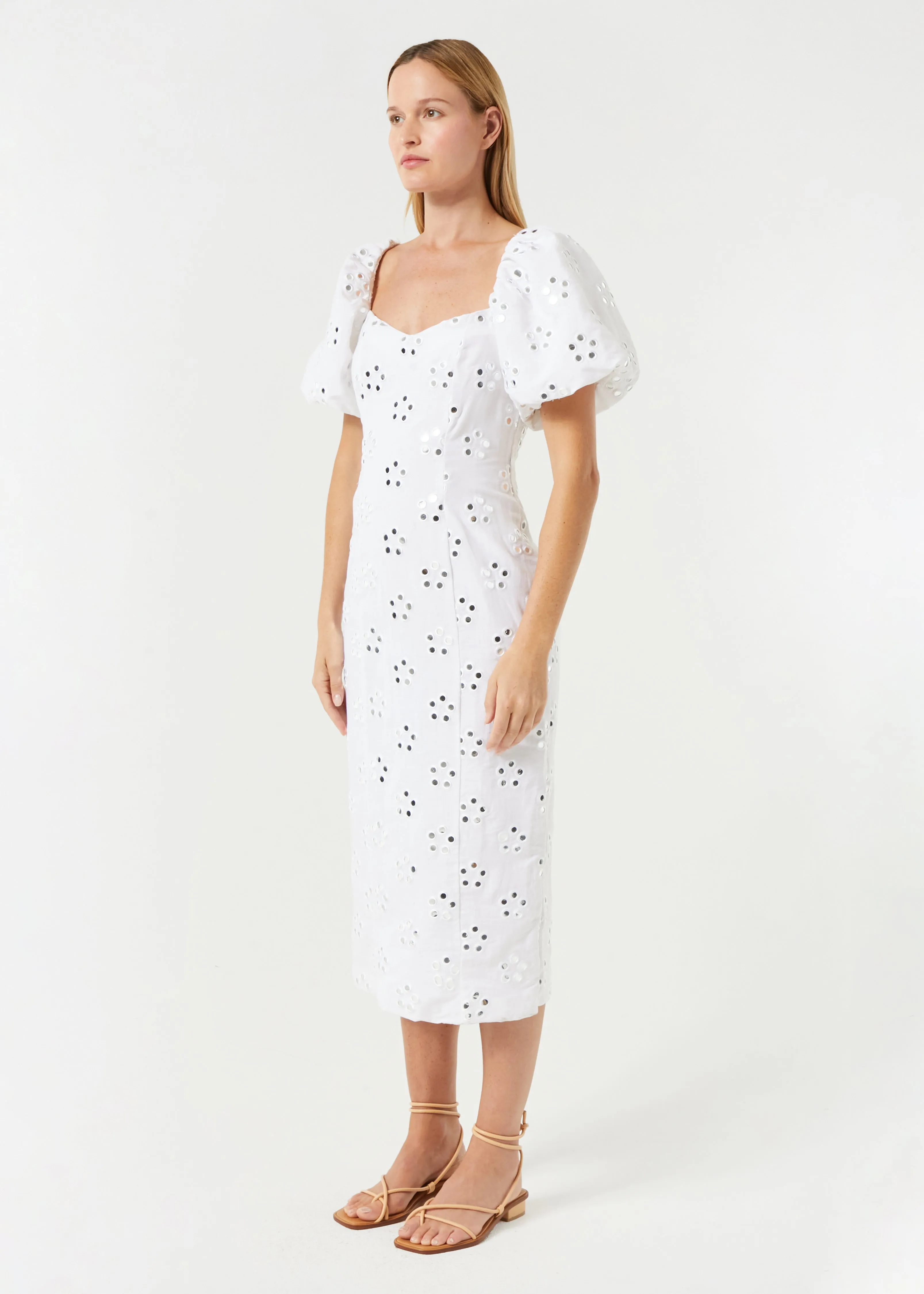 Ellis Dress | White Mirror Daisy