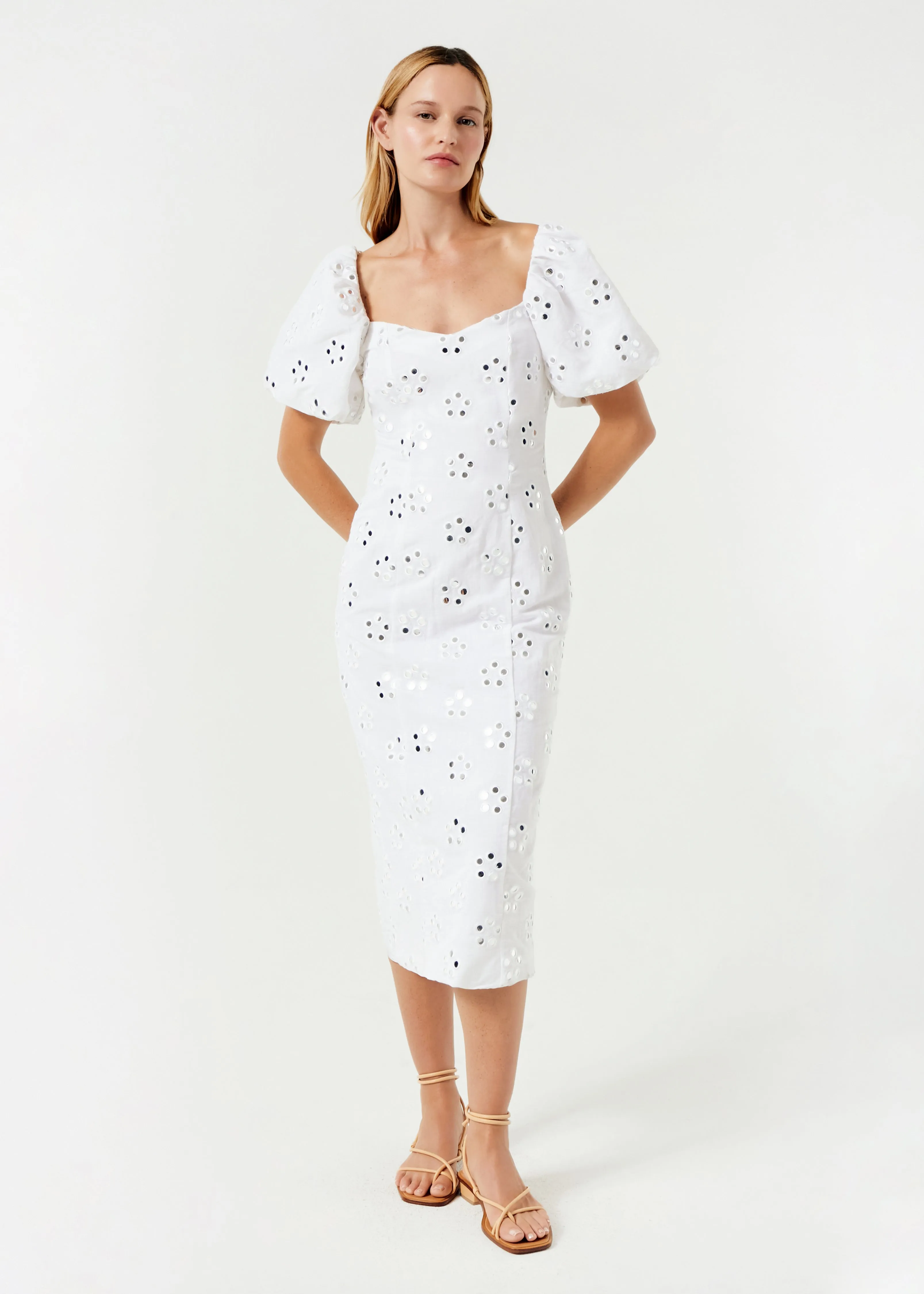 Ellis Dress | White Mirror Daisy