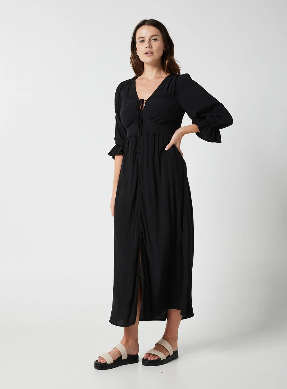 Evangeline Dress-Black