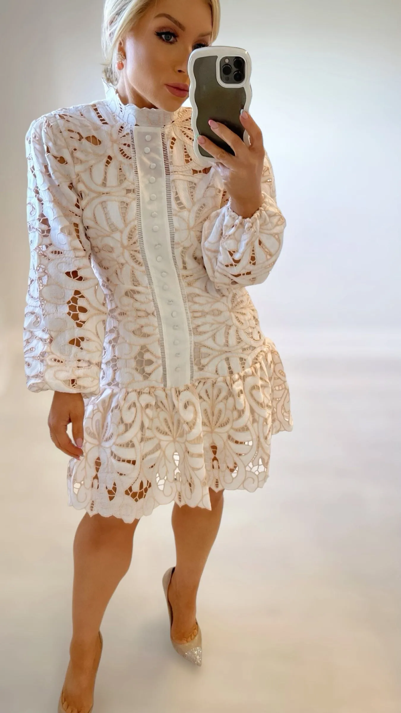 FARO LACE DRESS - WHITE