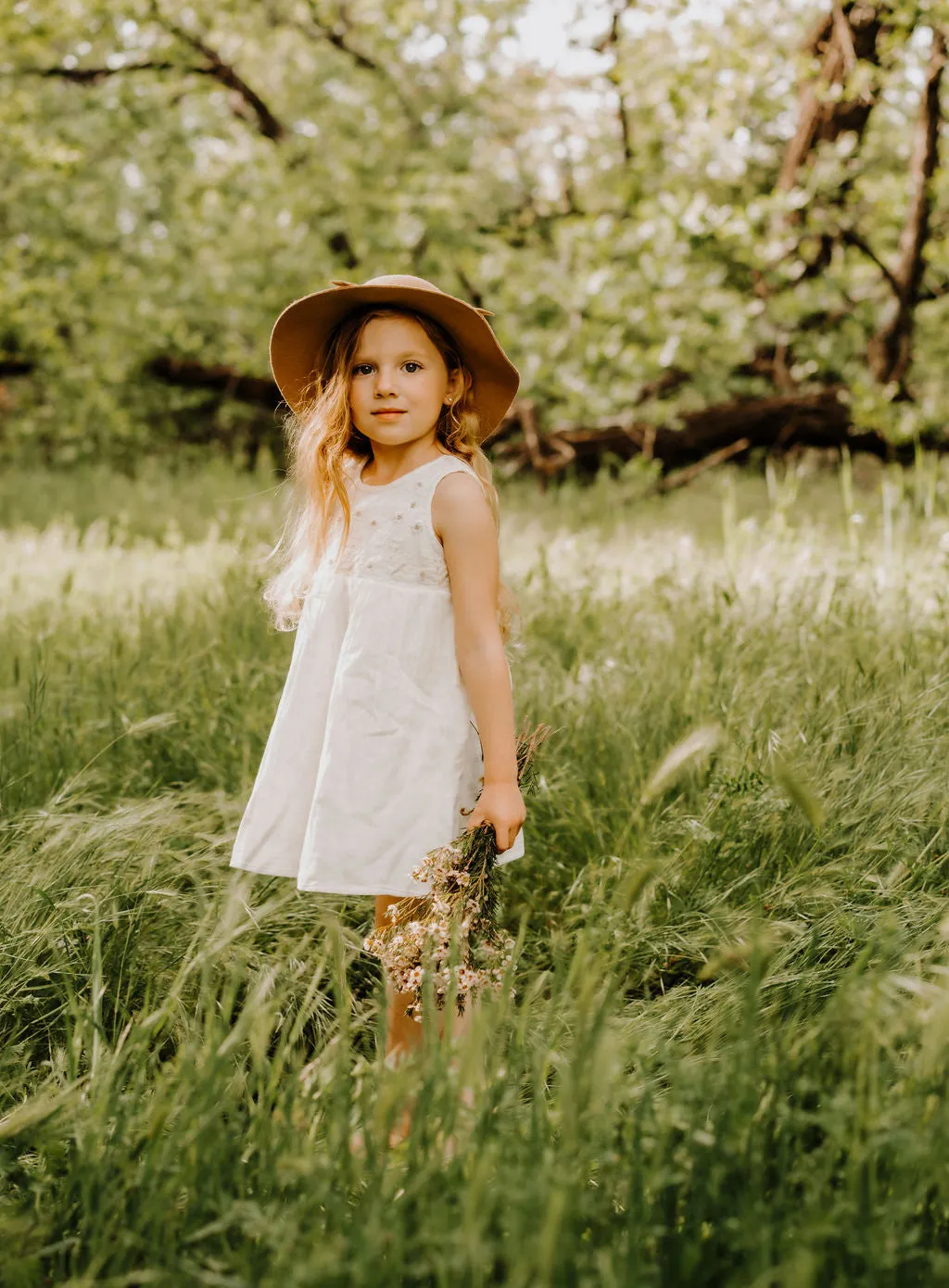 farrah dress in off white