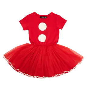 Girls - Santa baby circus dress - red