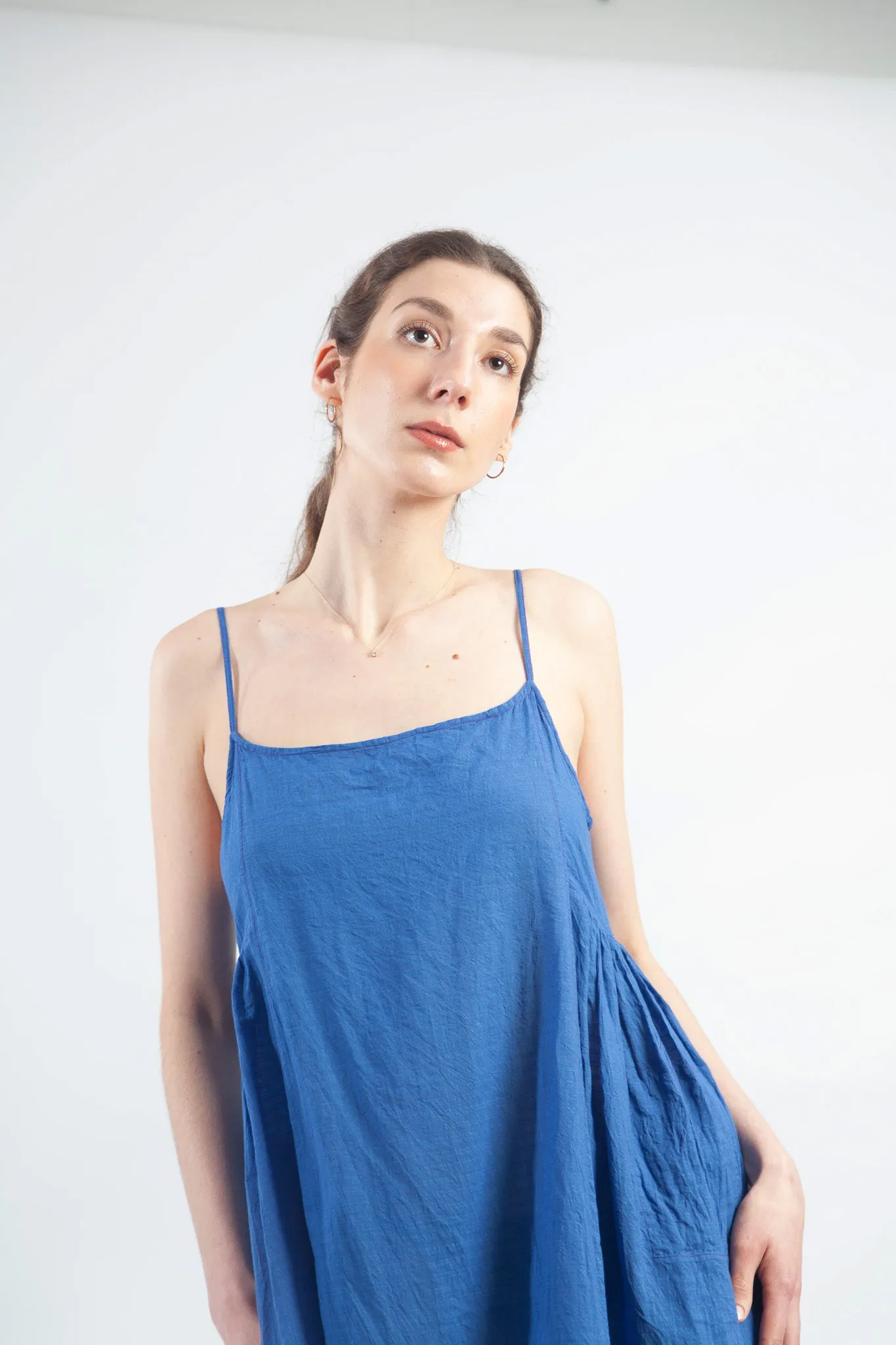 Injiri Jodhpur-123 Cobalt Cotton Slip Dress