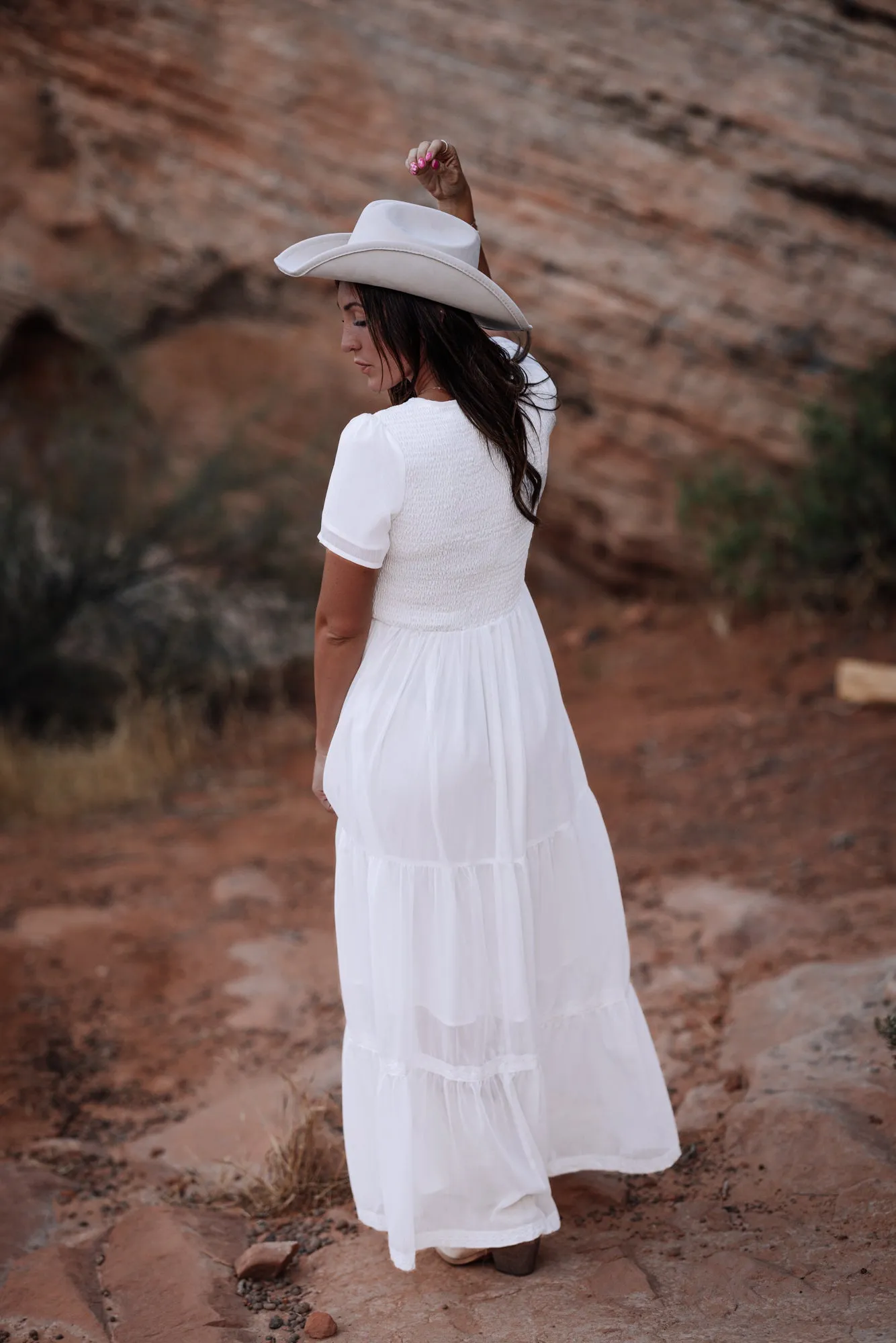 Kanyan Maxi Dress in White - Coming Soon