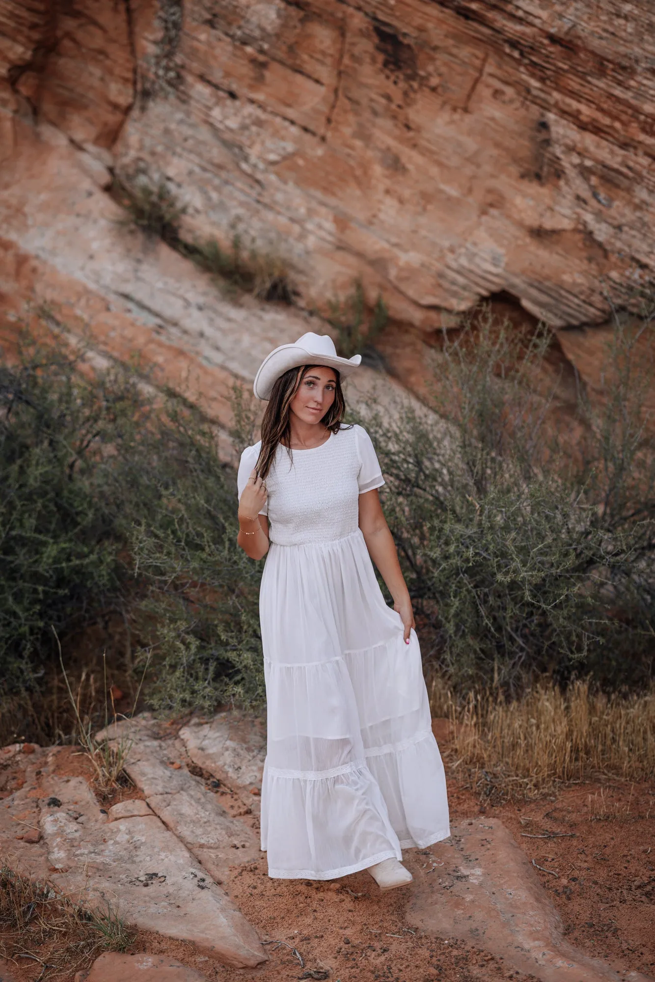 Kanyan Maxi Dress in White - Coming Soon