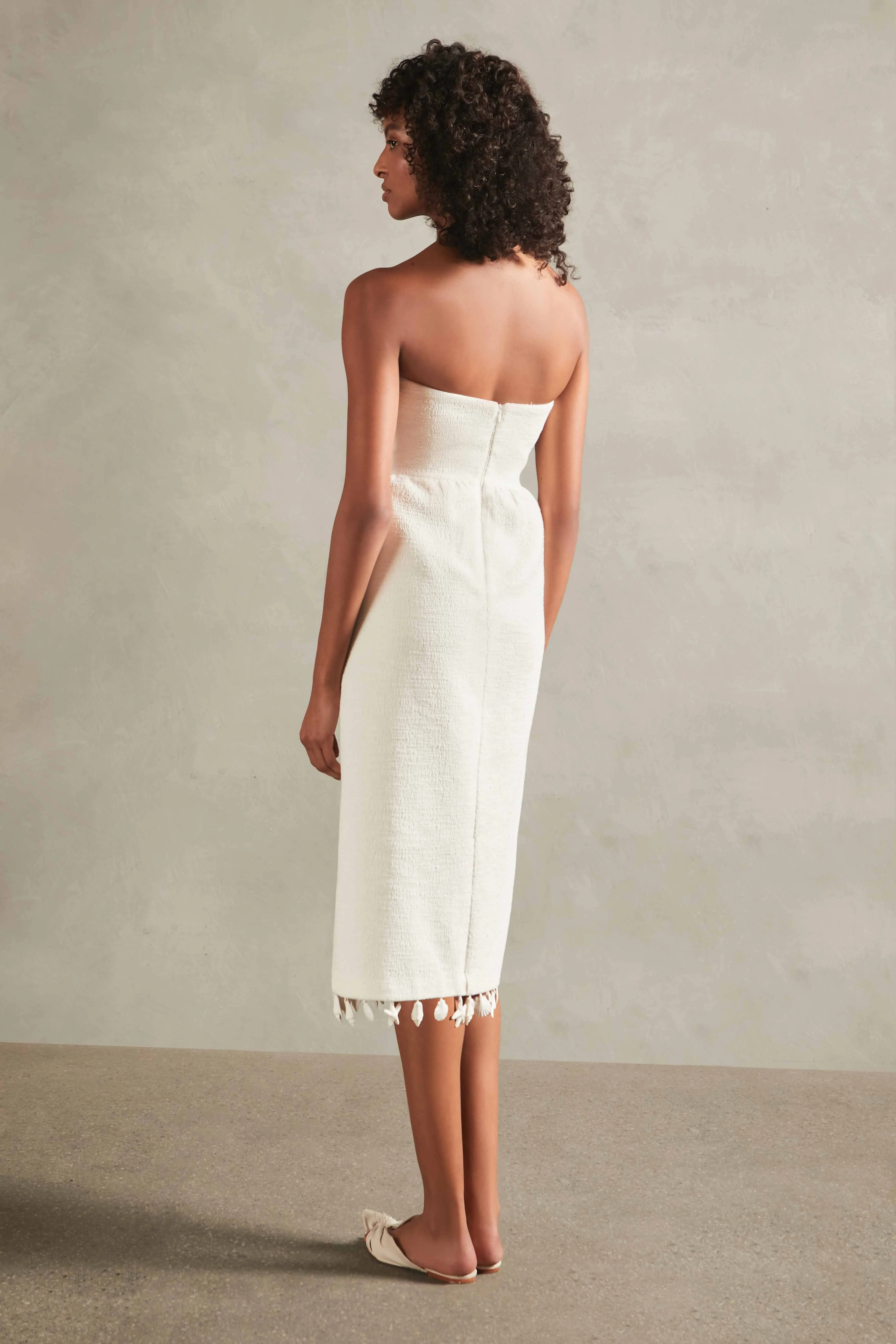 La Mer Strapless Midi Dress