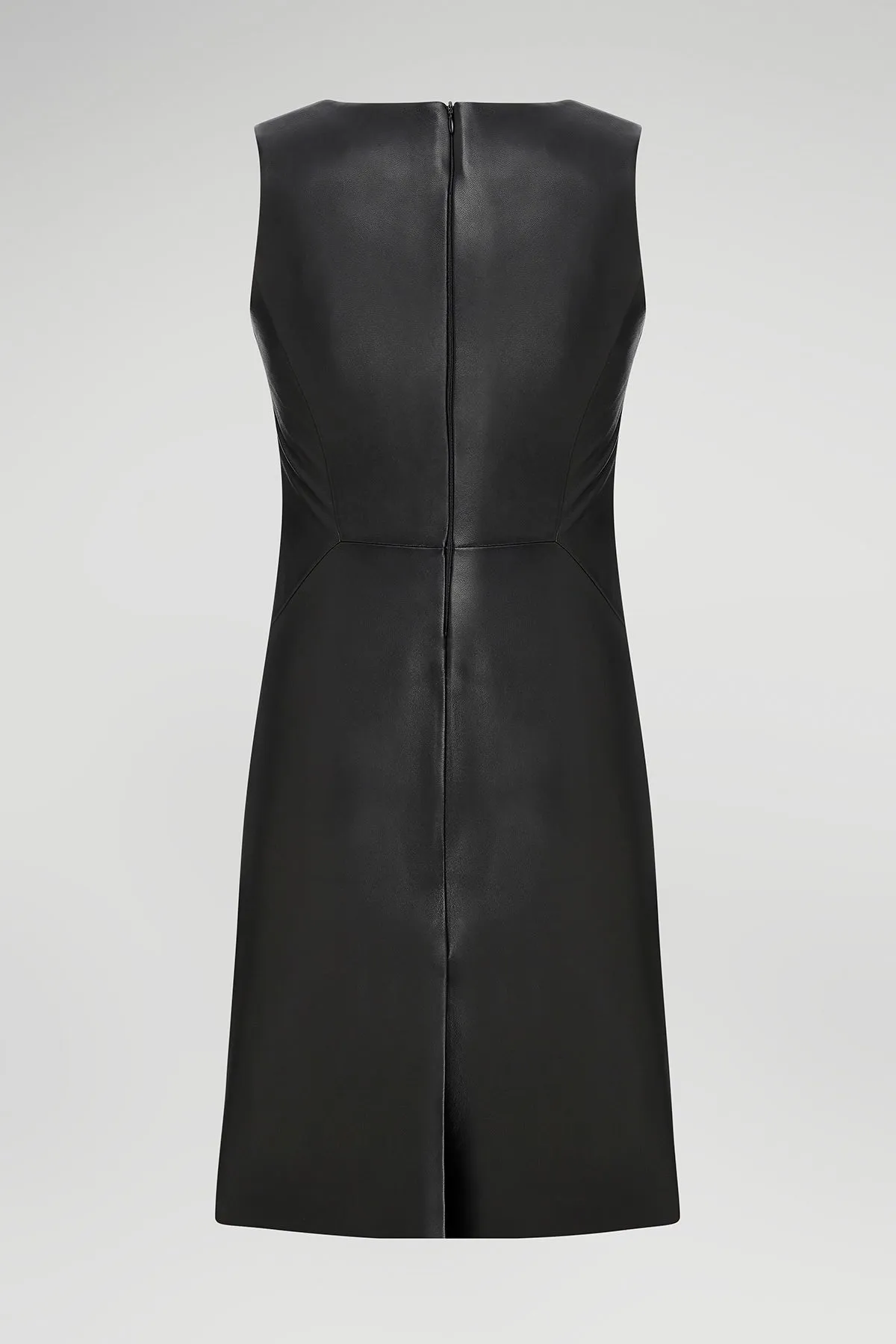 Macia - Black Leather Dress