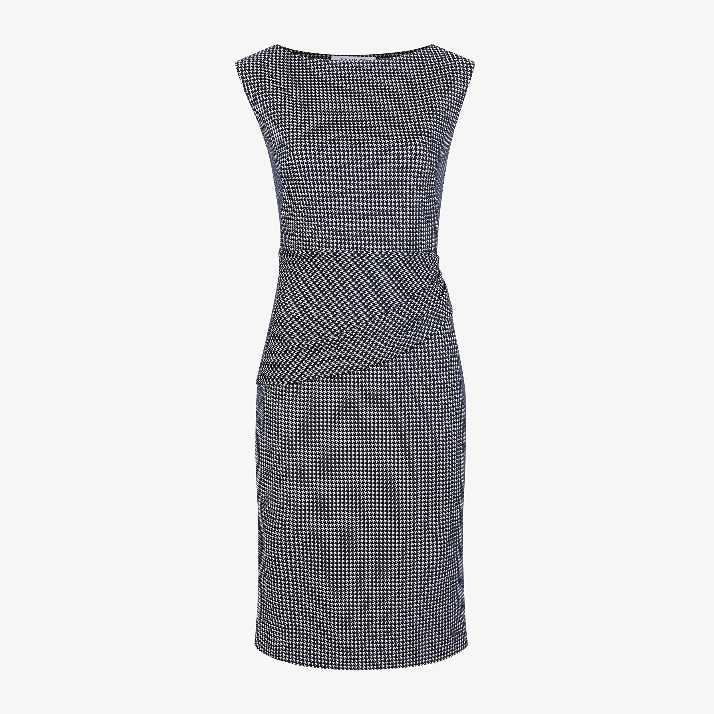 Maisie Dress - Stretch Houndstooth :: Black/White