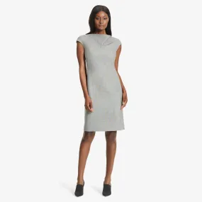 Marilyn Dress - Sharkskin :: Black / White