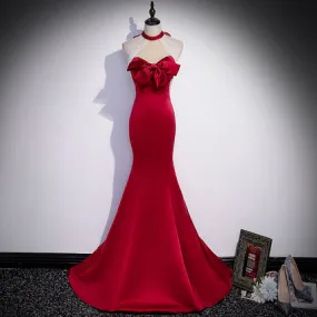 Mermaid Red Long Prom Dresses SH168