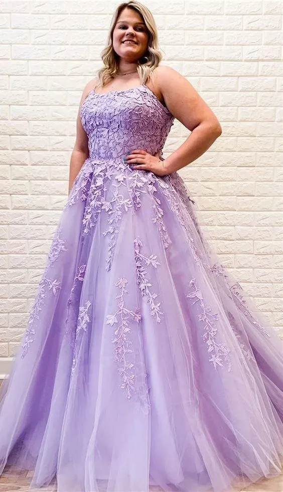 modest lilac long prom gowns, chic lace prom dresses, formal evening dresses for teens  cg6801