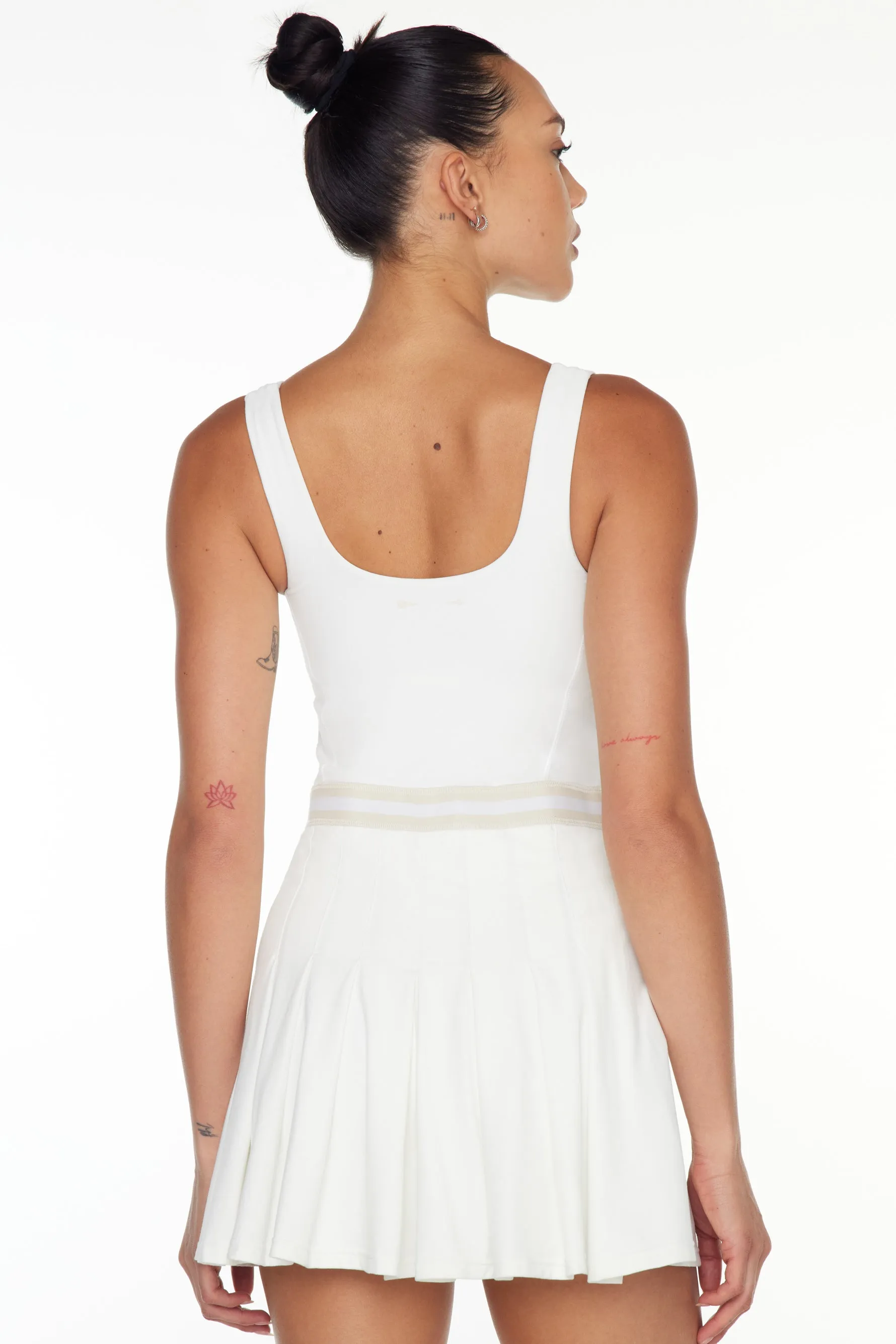 Peached Lucette Dress - White