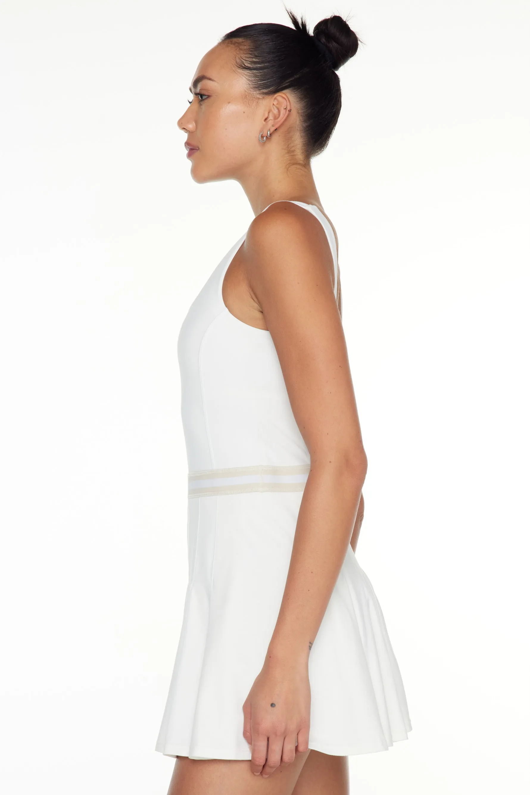 Peached Lucette Dress - White