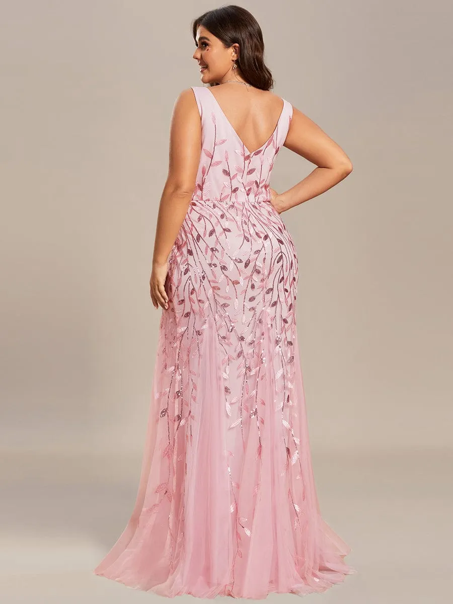 Plus Size Maxi Sequin Formal Dresses & Gowns