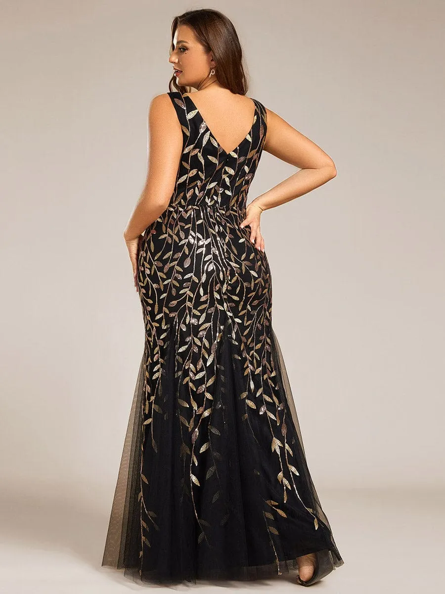 Plus Size Maxi Sequin Formal Dresses & Gowns