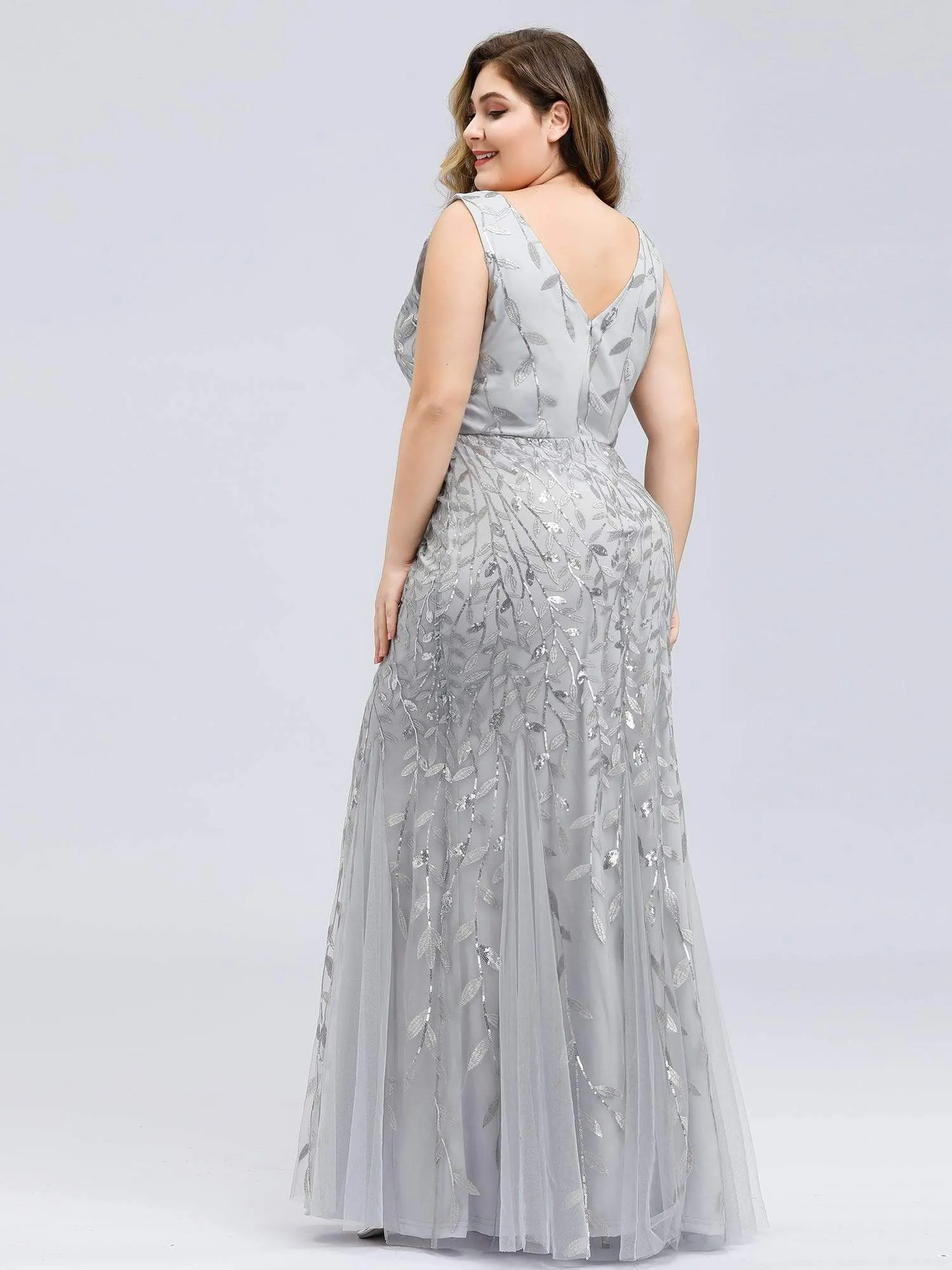 Plus Size Maxi Sequin Formal Dresses & Gowns