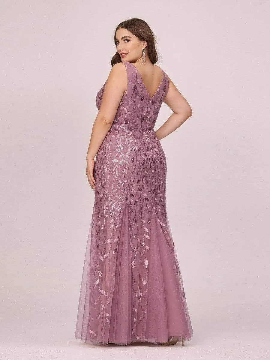 Plus Size Maxi Sequin Formal Dresses & Gowns