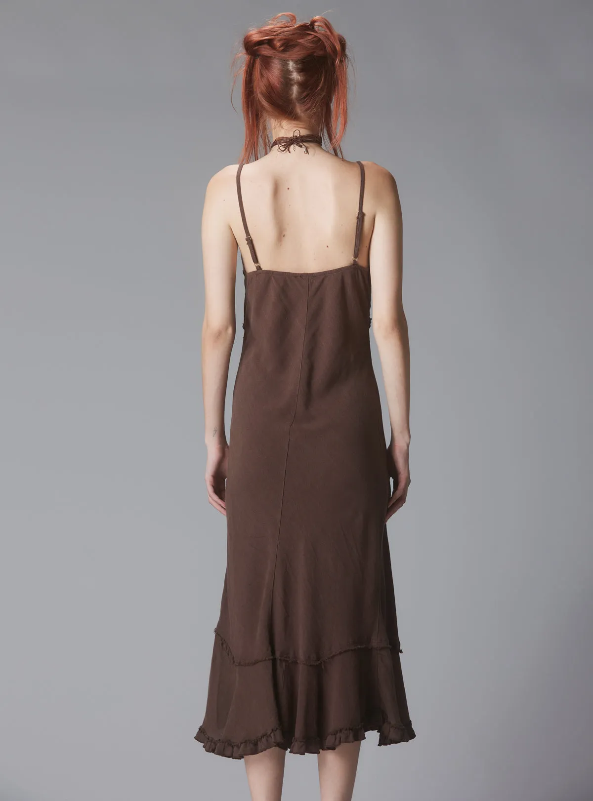 Elevated Rhizome Pattern Maxi Dress with Elegant Flowing Design