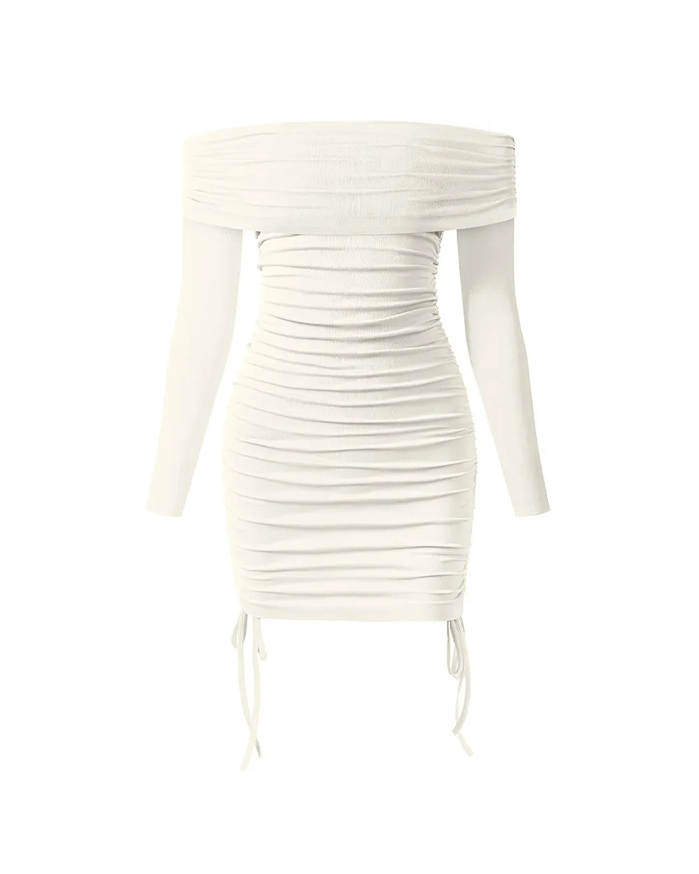 Ruched Bodycon Off Shoulde Dresses