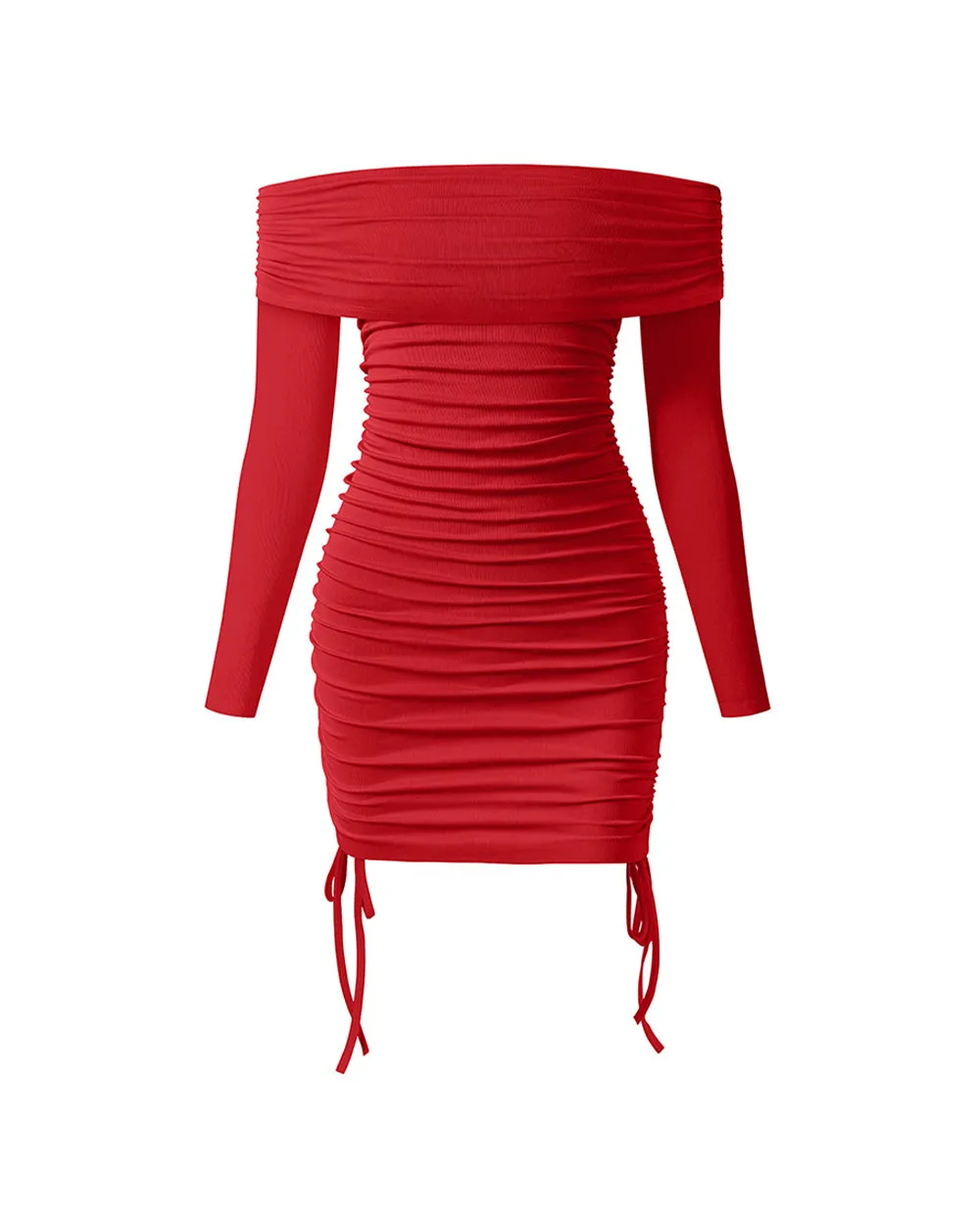 Ruched Bodycon Off Shoulde Dresses