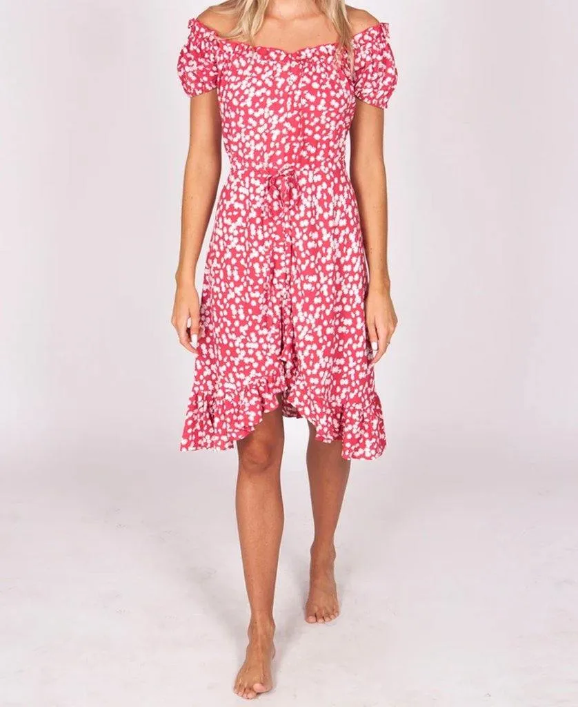 Sabrina Dress | Red Daisy