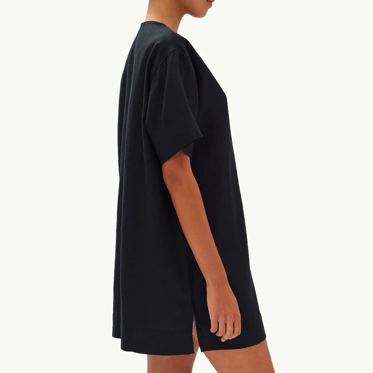 Solna Linen Dress - Black