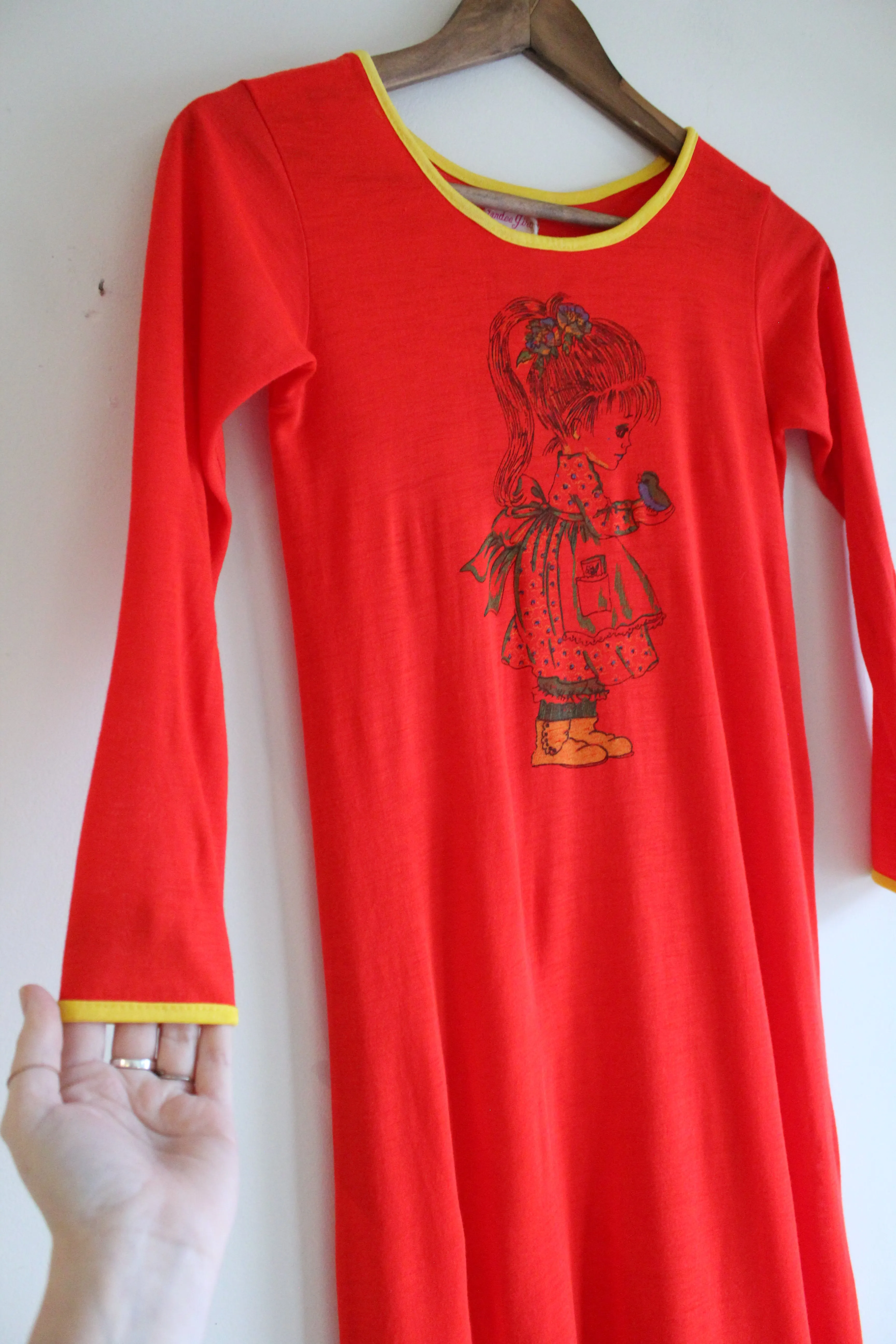 Vintage Red and Yellow Nightie Dress