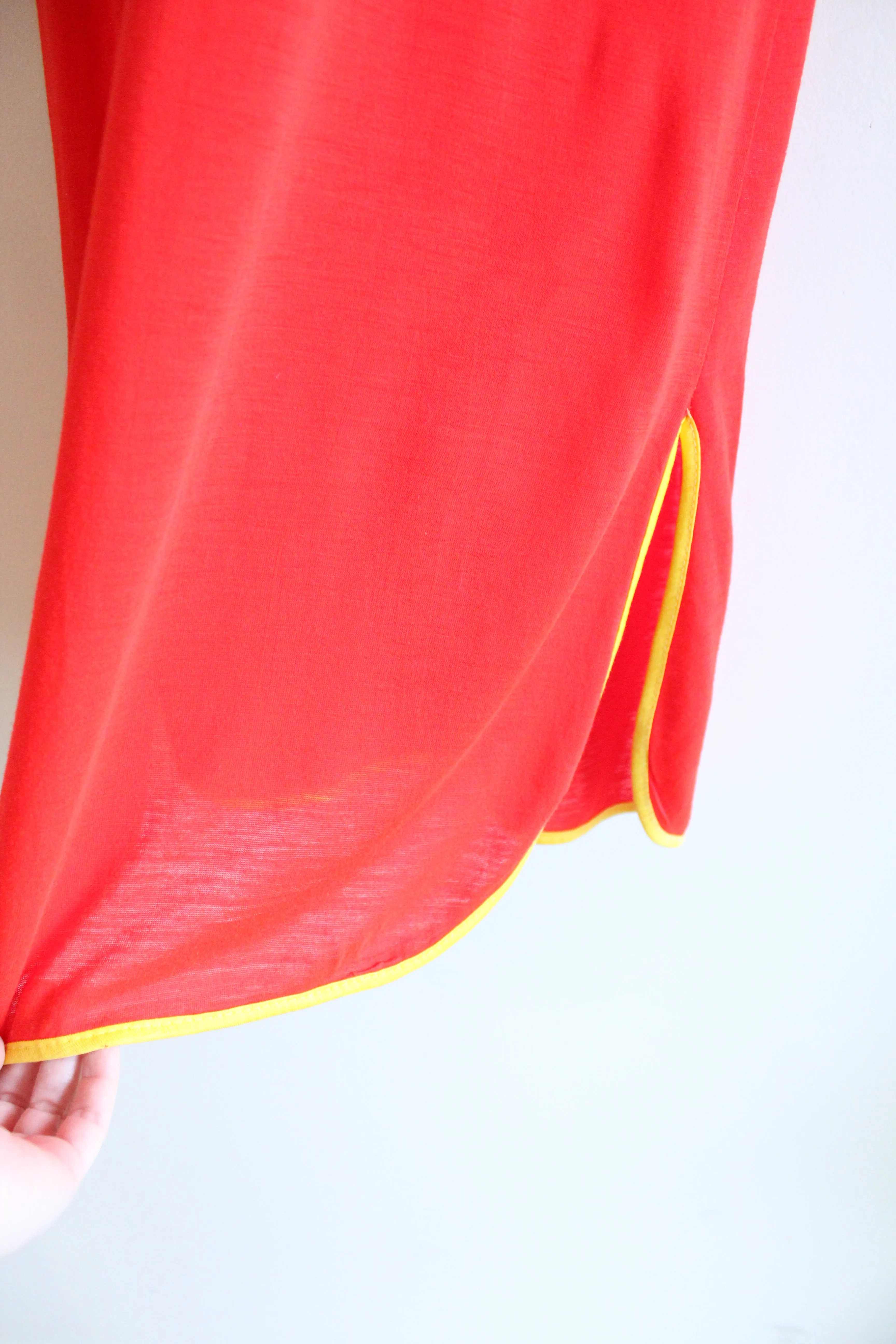 Vintage Red and Yellow Nightie Dress